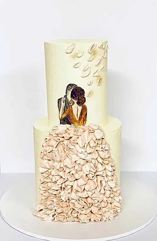 2 Tier Cake - 6 inch + 4 inch tall tiers
