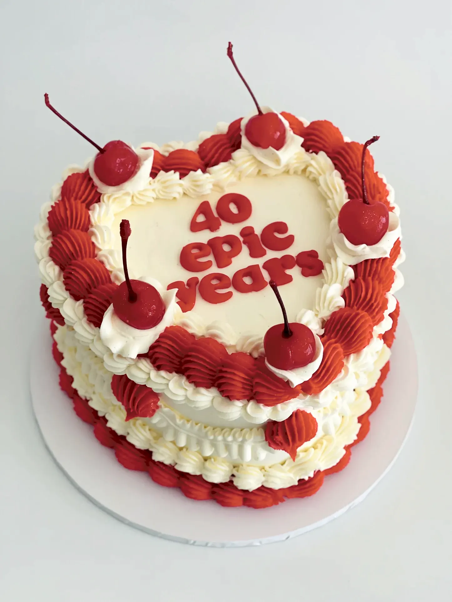 Vintage Heart Cake