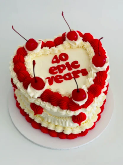 Vintage Heart Cake