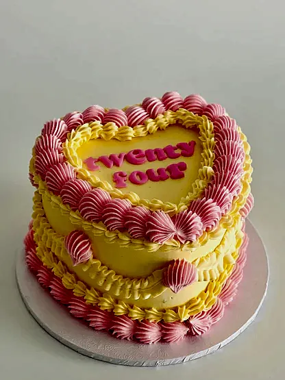 Vintage Heart Cake