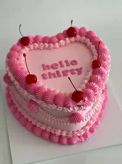 Vintage Heart Cake