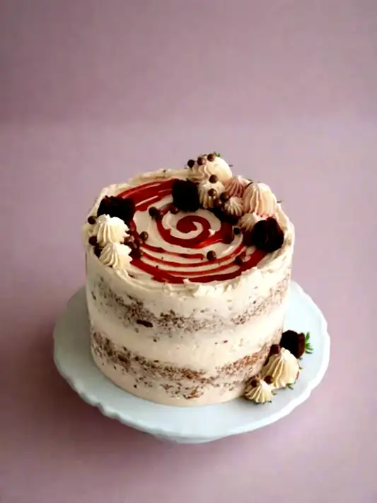 vanilla Strawberry Cake