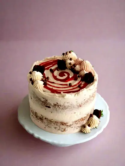 vanilla Strawberry Cake