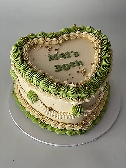 Vintage Heart Cake