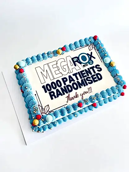 Corporate rectangle slab cake with custom logo image
