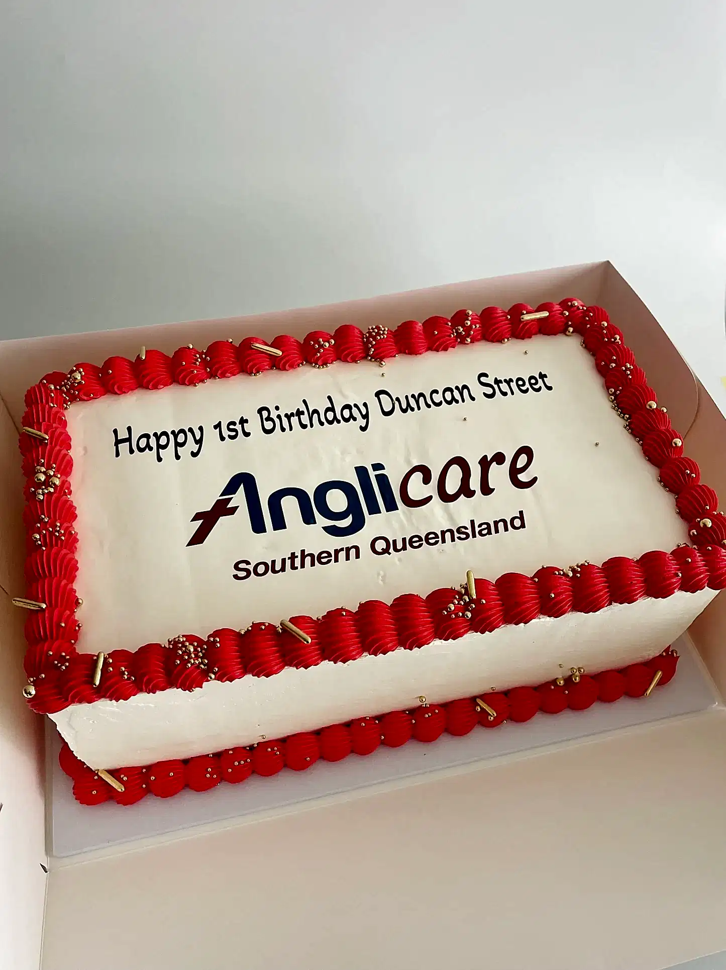 Corporate Slab cake for Anglicare