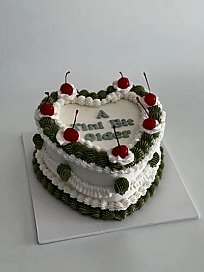 Vintage Heart Cake