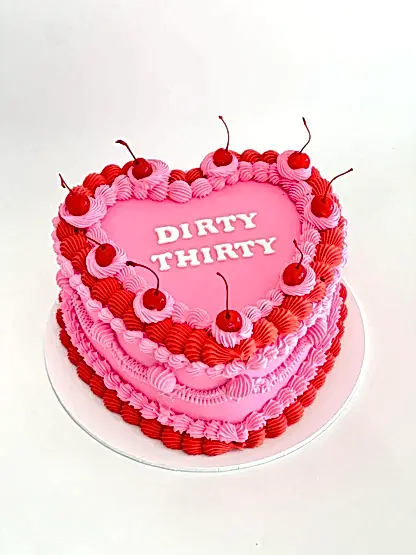 Vintage Heart Cake
