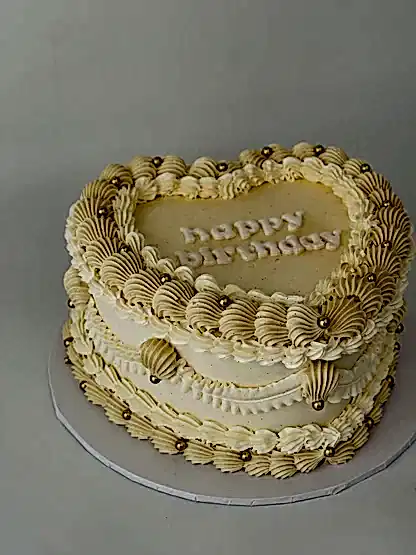Vintage Heart Cake