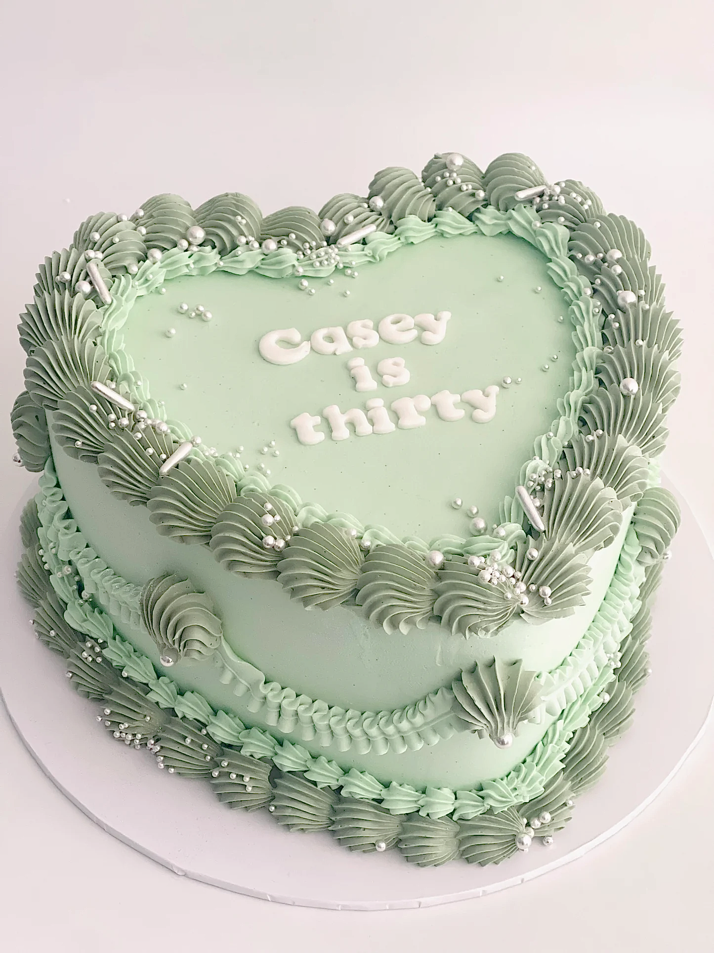Vintage Heart Cake