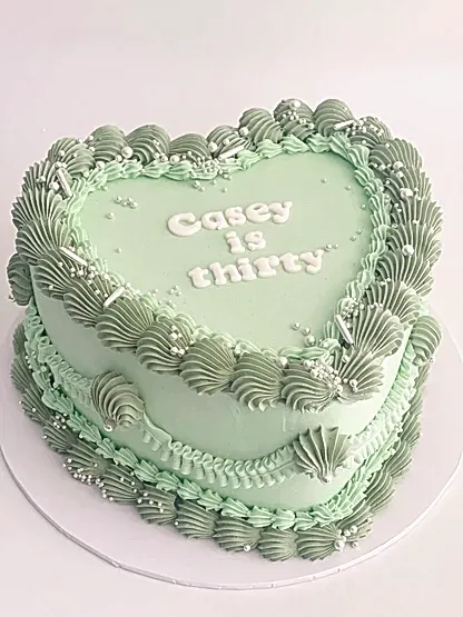 Vintage Heart Cake