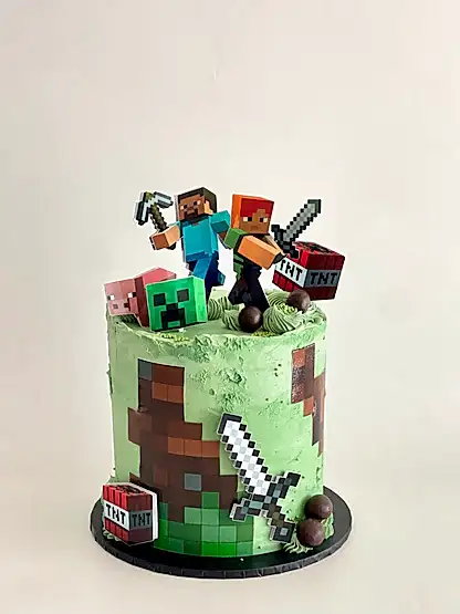 Minecraft cake