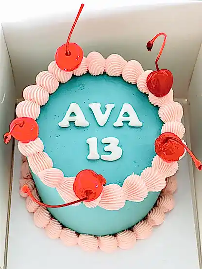 mini retro cake perfect as a gift or small celebration