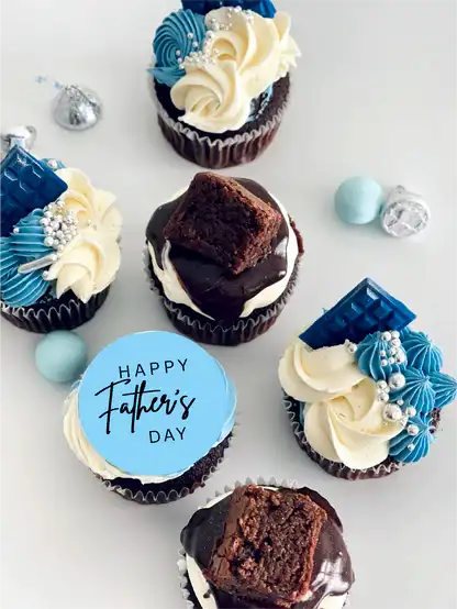 Fathers Day Celebration Cupcakes
