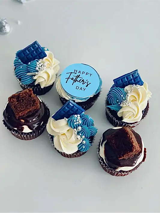 Fathers Day Celebration Cupcakes